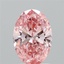 1.60 Ct. Fancy Vivid Pink Oval Lab Grown Diamond