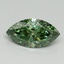 1.71 Ct. Fancy Vivid Green Marquise Lab Grown Diamond