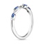 18K White Gold Winding Willow Sapphire Ring, smallside view