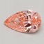 0.63 Ct. Fancy Vivid Pink Pear Lab Grown Diamond