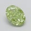 2.08 Ct. Fancy Vivid  Green Oval Lab Grown Diamond