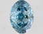 2.86 Ct. Fancy Vivid Blue Oval Lab Grown Diamond