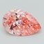 2.04 Ct. Fancy Intense Brownish Pink Pear Lab Grown Diamond