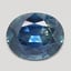 7.7x6.3mm  Blue  Oval   Sapphire