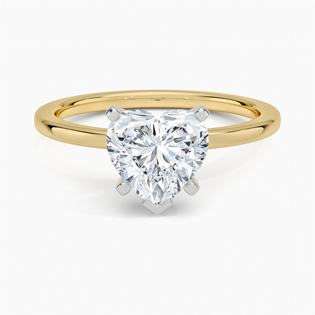 18K Yellow Gold Six-Prong Petite Comfort Fit 1.5mm Solitaire Ring