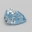 4.08 Ct. Fancy Vivid Blue Pear Lab Grown Diamond