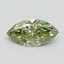 1.53 Ct. Fancy Vivid Green Marquise Lab Grown Diamond