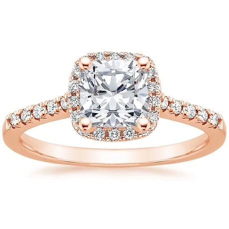 14K Rose Gold Odessa Diamond Ring (1/5 ct. tw.) with Sonora Diamond Ring (1/8 ct. tw.)