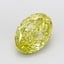 4.10 Ct. Fancy Intense  Yellow Oval Lab Grown Diamond