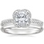Platinum Azalea Diamond Ring (1/2 ct. tw.) with Hazel Ring