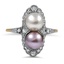 Art Deco Pearl Cocktail Ring