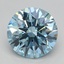 1.55 Ct. Fancy Vivid Blue Round Lab Grown Diamond