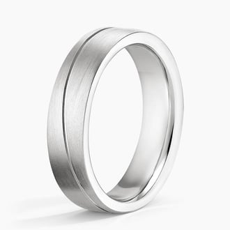 Phoenix 5.5mm Wedding Ring in 18K White Gold