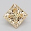 1.02 Ct. Light  Yellow Princess Lab Grown Diamond