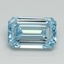 1.55 Ct. Fancy Intense Blue Emerald Lab Grown Diamond