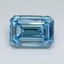 4.24 Ct. Fancy Vivid Blue Emerald Lab Grown Diamond