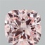 3.07 Ct. Fancy Intense Pink Cushion Lab Grown Diamond