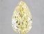 4.62 Ct. Fancy Vivid Yellow Pear Lab Grown Diamond