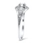 The Ardella Ring, smalltop view on a hand