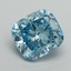 2.51 Ct. Fancy Vivid Blue Cushion Lab Grown Diamond