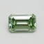 0.75 Ct. Fancy Intense Pacific Green Emerald Lab Grown Diamond