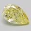 4.33 Ct. Fancy Intense  Yellow Pear Lab Grown Diamond