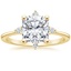 18K Yellow Gold Luminesce Diamond Ring, smalltop view