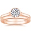 14K Rose Gold Luna Bridal Set