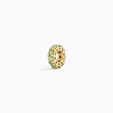 Peridot Rondelle Charm