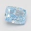 1.52 Ct. Fancy Vivid Blue Cushion Lab Grown Diamond