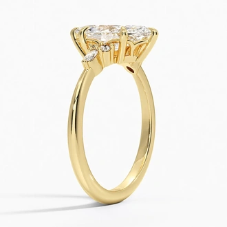 Nadia with 1.5ct Marquise Certified Lab Diamond in 18K Yellow Gold