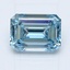 2.00 Ct. Fancy Intense Blue Emerald Lab Grown Diamond