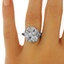 The Ariadne Ring, smalltop view on a hand