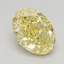 2.03 Ct. Fancy Intense Yellow Oval Lab Grown Diamond