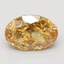 2.47 Ct. Fancy Vivid Brownish Yellow Oval Lab Grown Diamond