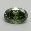 2.08 Ct. Fancy Vivid Green Oval Lab Grown Diamond