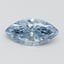 1.00 Ct. Fancy Vivid Blue Marquise Lab Grown Diamond