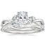 Platinum Willow Diamond Ring (1/8 ct. tw.) with Winding Willow Diamond Ring (1/8 ct. tw.)