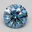 1.07 Ct. Fancy Vivid Blue Round Lab Grown Diamond