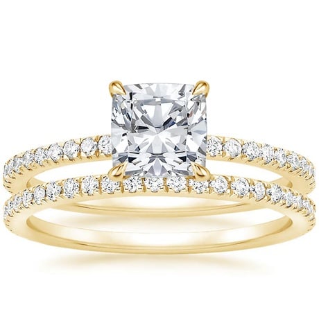 18K Yellow Gold Luxe Viviana Diamond Bridal Set (1/2 ct. tw.)