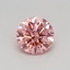 0.34 Ct. Fancy Vivid Pink Round Lab Grown Diamond