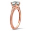 The Janae Ring, smalltop view on a hand