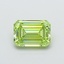 1.00 Ct. Fancy Vivid  Green Emerald Lab Grown Diamond