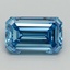 3.03 Ct. Fancy Vivid Blue Emerald Lab Grown Diamond