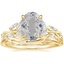 14K Yellow Gold Secret Garden Diamond Ring (1/2 ct. tw.) with Winding Willow Ring
