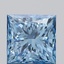 1.35 Ct. Fancy Vivid Blue Princess Lab Grown Diamond
