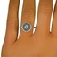 The Fortuna Ring, smalltop view on a hand