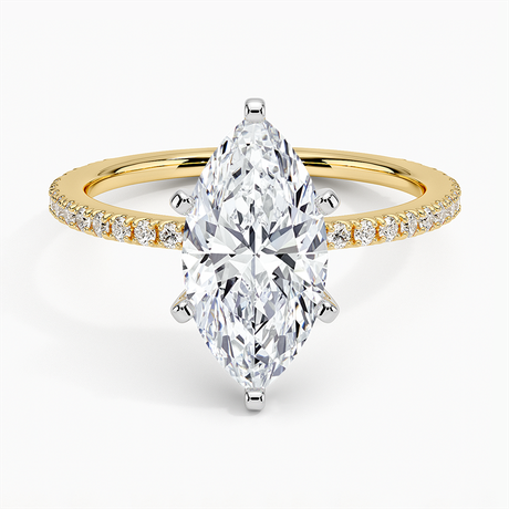 18K Yellow Gold Ballad Three-Quarter Coverage Diamond Ring (1/4 ct. tw.)