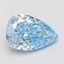 5.02 Ct. Fancy Vivid Blue Pear Lab Grown Diamond