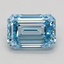 1.05 Ct. Fancy Intense Blue Emerald Lab Grown Diamond